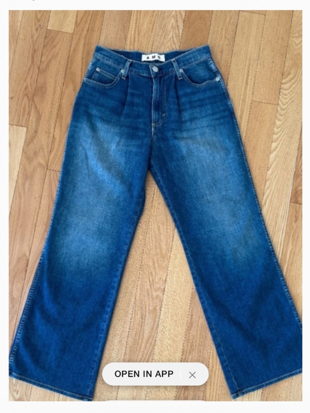 🩷🩷 so cute! AMO pleated denim trouser 🩷🩷